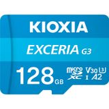 Kioxia FLA 128 GB Exceria G3 Micro SD Uhs1 R100 Hafıza Kartı Mavi