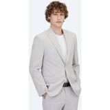 Kip Açık Gri Düz Slim Fit Takım Elbise - 6 Drop - 54