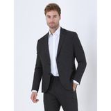 Kip Antrasit Çizgili Modern Fit Takım Elbise