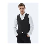 Kip Antrasit Regular Fit Casual Örme Triko Yelek, 2XL Beden, Erkek