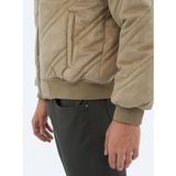 Kip Bej Regular Fit Dik Yaka Casual Dokuma Mont - XL