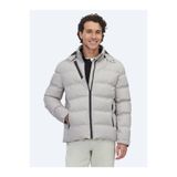 Kip Bej Regular Fit Kapüşonlu Casual Dokuma Mont