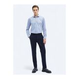 Kip Düz Dokuma Fitted Fit Klasik Pantolon, 52, 49229, Lacivert, Erkek