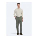 Kip Düz Dokuma Jogging Fit Casual Pamuk Karışımlı Pantolon, 38, 10153654, Haki, Erkek