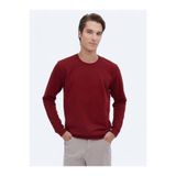 Kip Erkek Sweatshirt, Bisiklet Yaka, Baskılı, Kırmızı, S Beden