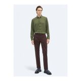 Kip Koyu Kahve Dokuma Regular Fit Casual Pamuk Karışımlı Pantolon, 36, 49318, Kahverengi, Erkek