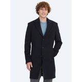 Kip Lacivert Casual Dokuma Palto %70 Polyester %25 Polyviskon %5 Elastan Uzun Kol Erkek - 52