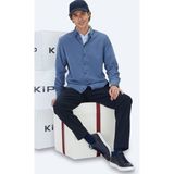 Kip Mavi Çizgili Regular Fit Dokuma Kadife Casual %100 Pamuk Gömlek