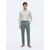 Kip Mint Düz Dokuma Regular Fit Casual Pamuk Karışımlı Pantolon