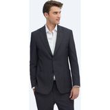 Kip Siyah Desenli Modern Fit Takım Elbise - 46 - 6 Drop