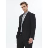 Kip Siyah Desenli Modern Fit Takım Elbise - 50 - 6 Drop