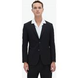 Kip Siyah Düz Fitted Fit Takım Elbise - 56