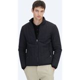 Kip Siyah Regular Fit Dik Yaka Casual Dokuma Mont