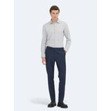 Kip Vizon Çizgili Regular Fit Uzun Dokuma Casual %100 Pamuk Gömlek - XL