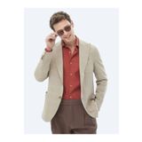 Kip Vizon Kareli Modern Fit Yün Karışımlı Ceket