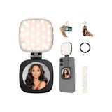 Kipgsm MagSafe Selfie Işığı Aynalı LED Telefon Işığı Katlanır Stand Manyetik Makyaj Işığı iPhone&Samsung