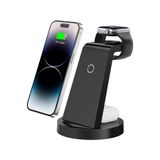 Kipgsm MagSafe Uyumlu 3’lü Kablosuz Şarj Standı iPhone Android Apple Watch AirPods Uyumlu Şarj İstasyonu