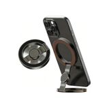 Kipgsm MagSafe Uyumlu Çift Halkalı Manyetik Telefon Tutucu Ring Stand 360° Döner Katlanabilir Parmak Tutucu Stres Çarkı Özellikli