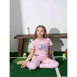 Kıpırık Baby Kız Çocuk Desenli Pembe Pijama Takımı - 8 - 9 Yaş