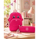 Kipling Kız Çocuk Anaokul Çantası 2'li Set ( Çanta ve Kalemlik ) KPSETKPK0025373 - Pembe