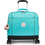 Kipling New Storia 8 Tekerlekli Okul Çantası Şeffaf Mavi Renkli Hafif Çekçekli Tasarım ile Kullanım Kolaylığı