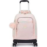 Kipling New Zea 8 Tekerlekli Okul Çantası Pembe Renkli Fonksiyonel Özellikler ile