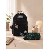 Kipling Unisex Okul Çantası 2'li Set ( Çanta ve Kalemlik ) KPSETKPKI293260 - Standart - Siyah