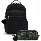 Kipling Unisex Okul Çantası 2'li Set ( Çanta ve Kalemlik ) KPSETKPKI296960 - Standart - Siyah