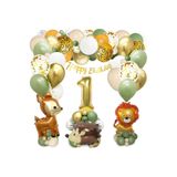 Kipri Ceylan Aslan Folyolu 1 Yaş Doğum Günü Balon Set, 1 5467547545454