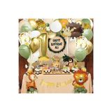 Kipri Ceylan Aslan Folyolu 1 Yaş Doğum Günü Balon Set, 1 5686585685665