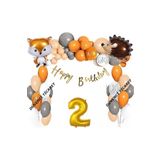 Kipri Tilki Folyolu Balon Zincir Set, 2