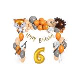 Kipri Tilki Folyolu Balon Zincir Set, 6