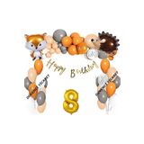 Kipri Tilki Folyolu Balon Zincir Set, 8
