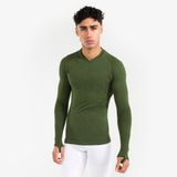 Kipsta Yetişkin Uzun Kollu Termal Üst Içlik - Haki - Keepdry - Futbol Içliği - XL Decathlon