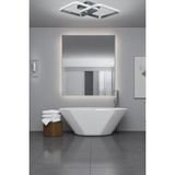 Kira Modern Tasarım Krom Renk Salon - Mutfak - Hol Beyaz LED 2 Li Avize