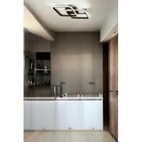 Kira Modern Tasarım Salon - Mutfak - Hol Beyaz Led 2 Li Avize (Kahverengi)
