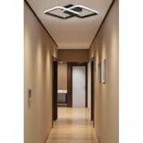 Kira Modern Tasarım Siyah Renk Salon - Mutfak - Hol Beyaz Led 2 Li Avize (BRONZ)