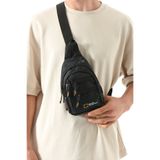KIRASE Erkek/Unisex Suya Dayanıklı 4 Bölmeli Göğüs ve Omuz Çantası (Body Bag / Çapraz Çanta) Boy 22 cm En 14 cm Dip 4 cm