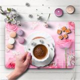 Kiraz Çiçeği Butik Baskılı Cam Kesme Tahtası |temperli Cam | 25 x 35 cm