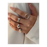KİRAZ ÇİÇEĞİ JEWELRY Kore tarzı VİNTAGE 4lü yüzük seti