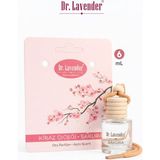 Kiraz Çiçeği Oto Parfüm 6 ml Bambu Kapaklı Askılı Cam Şişe Araç Kokusu