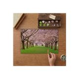 Kiraz Çiçekleri Ağaçları Tasarımı 240 Parça Ahşap Puzzle Ahşap Kutuda MP06988