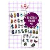 Kiraz Craft Cyber Bot Sticker Seti – Laptop, Defter, Tablet ve Ajanda İçin Sevimli Robot & Futuristik Aesthetic Stickerlar