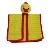 Kiraz Kırmızısı Havuç Kafa Ördek Uyku Arkadaşı Amigurumi Organik Oyuncak