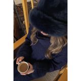 Kirazca Butik Kadın Atkılı Saç Örgülü Triko Pantolon Takım