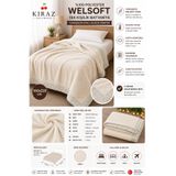 KİRAZHOME Wellsoft Baskılı Biyeli Tek Kişilik Battaniye – Ultra Yumuşak160x220