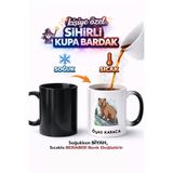 Kirbi Reklam Hayvan Ayı Bear Kişiye Özel Çift Taraflı Baskılı Porselen Sihirli Kupa Bardak Hediye