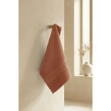 Kiremit Greek El Havlusu - 50x90 Cm, 225 Gr,%100 Pamuk, Spa Ve Otel Havlusu