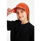 Kiremit Kiz Uv Korumali Katlanabilir Ustu Acik Yumusak Siperli 100 Pamuklu Penye Tenis Vizor Sapka