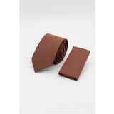 Kiremit Kuş Gözü Desen 6 Cm Kravat 1090250201